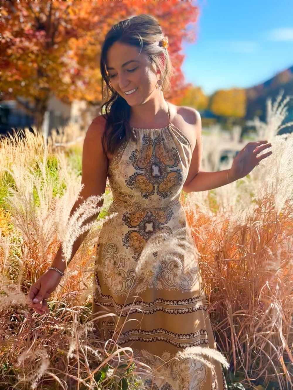 Aakaa long dress size Small